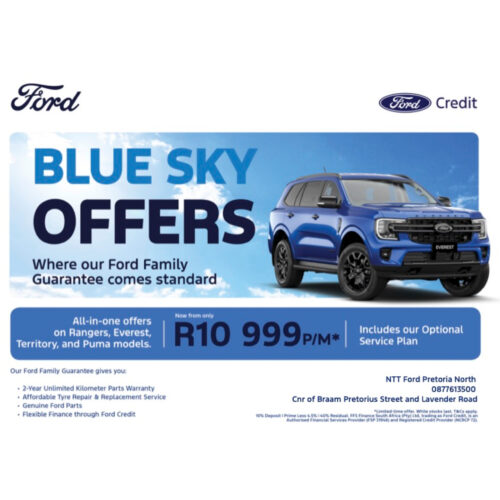 Blue Sky Offers image from NTT Ford Pretoria