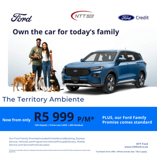 Own the car for today’s family image from NTT Ford Pretoria