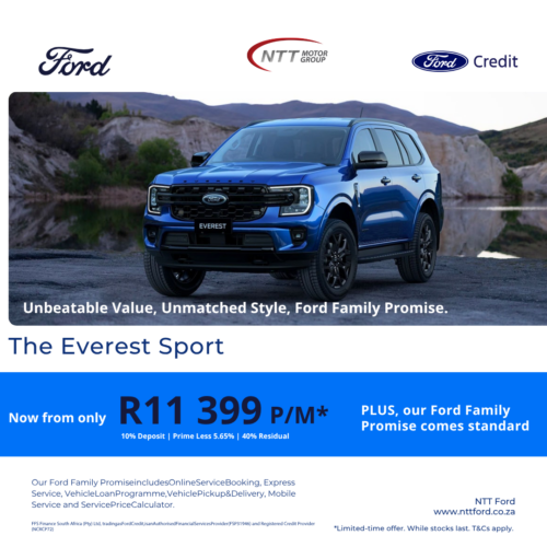 The Everest Sport image from NTT Ford Pretoria