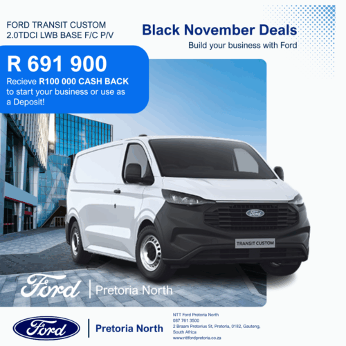 FORD TRANSIT CUSTOM image from NTT Ford Pretoria