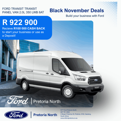 TRANSIT PANEL VAN 2.0L 350 LWB 8AT image from NTT Ford Pretoria